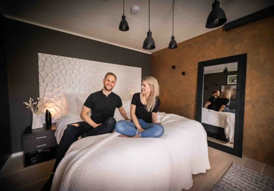 Morten og Astrid-Helene tegnet drømmehuset Morten og Astrid-Helene tegnet drømmehuset